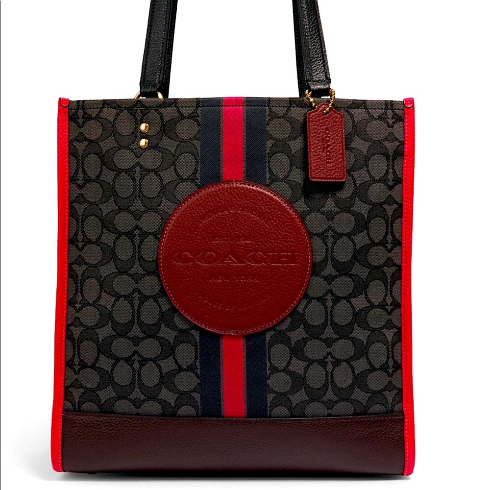 Coach Dempsey Tote in Signature Jacquard